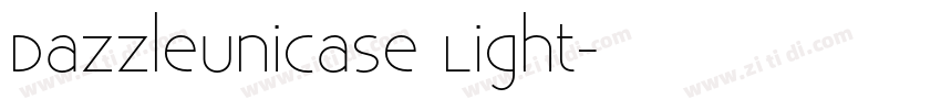DazzleUnicase Light字体转换